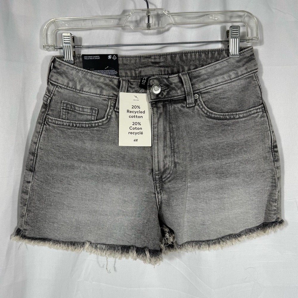 H&M Light Gray Jean Shorts